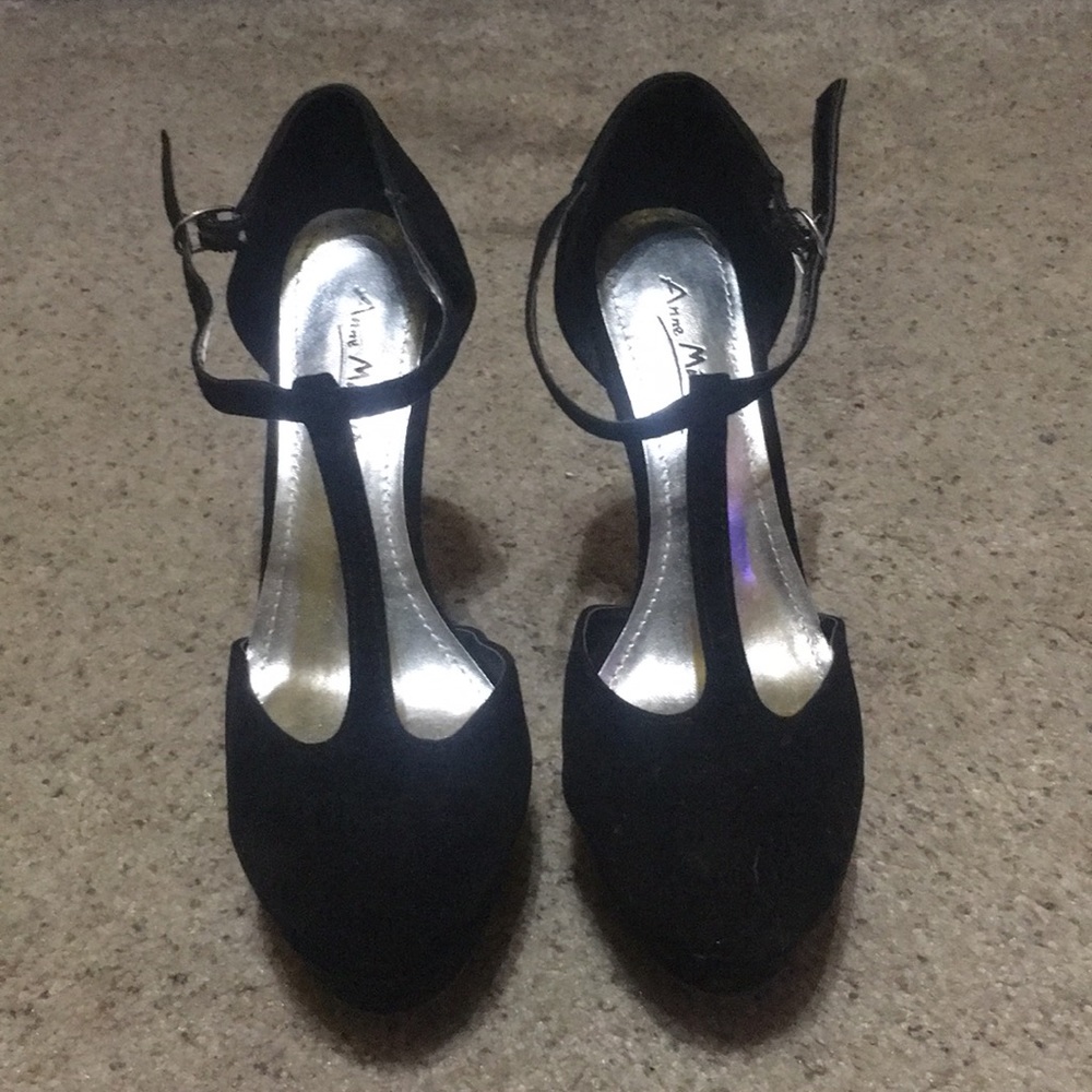 Black ankle strap heels, from Gypsy Warrior.
